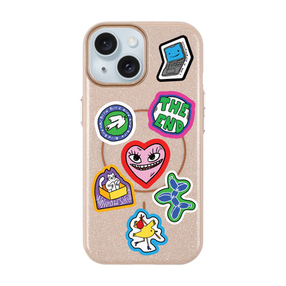 TŌTEN STICKERZ-iPhone 15 Plus Radiant Kılıf MagSafe Özellikli