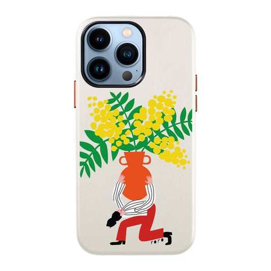VASE-iPhone 13 Pro Max Leather Kılıf