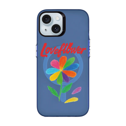 LOVE FLOWER-iPhone 15 Hold Kılıf MagSafe Özellikli