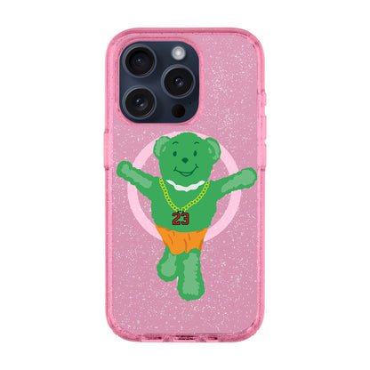 GREEN BEAR-iPhone 15 Pro Shiny Kılıf MagSafe Özellikli