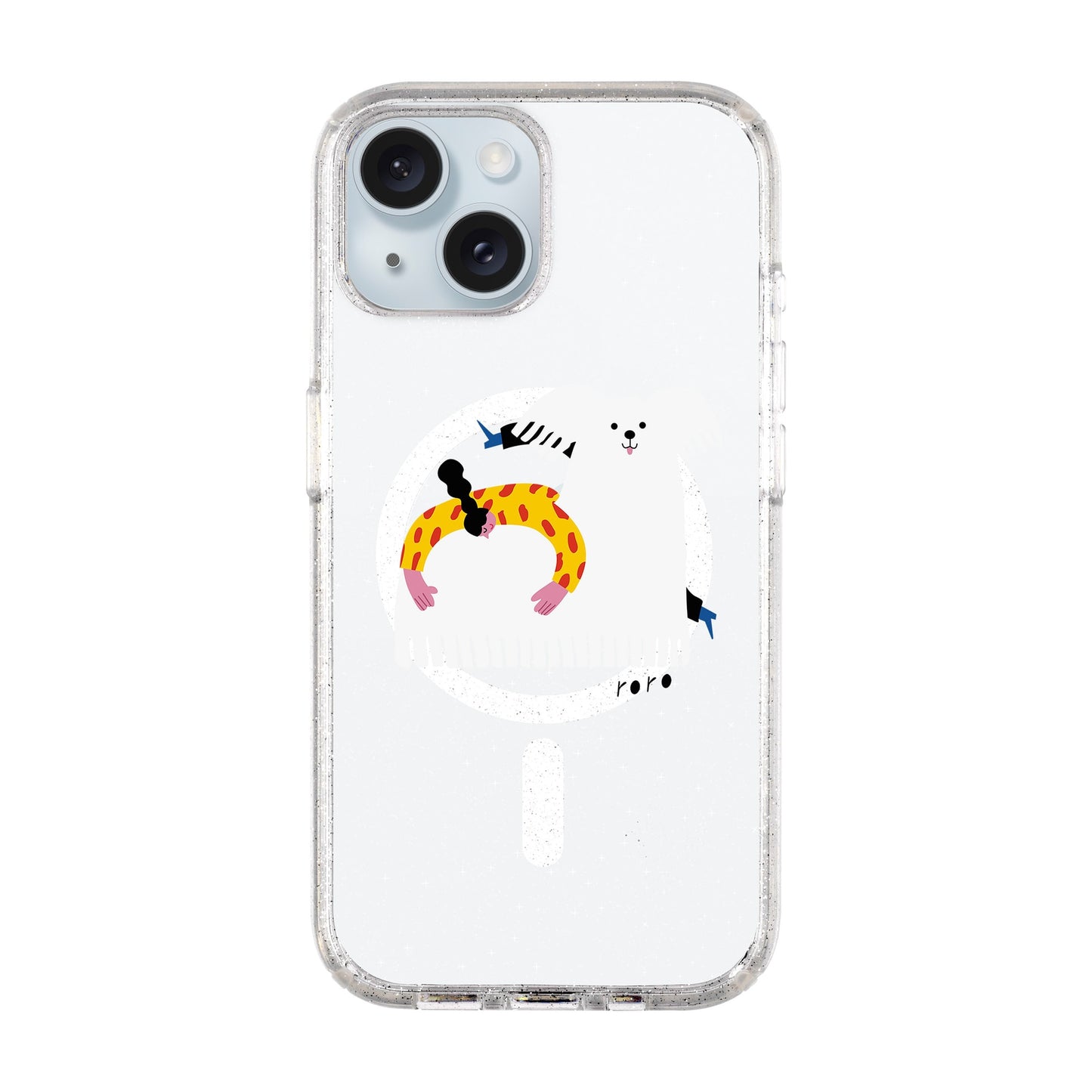 FANCY DOG-iPhone 15 Plus Shiny Kılıf MagSafe Özellikli