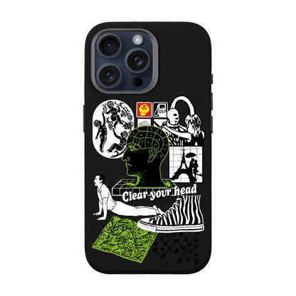 CLEAR YOUR HEAD-iPhone 15 Pro Max Leather Premium Kılıf MagSafe Özellikli