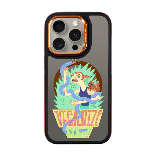 VEGANİZE-iPhone 15 Pro Dark Kılıf MagSafe Özellikli