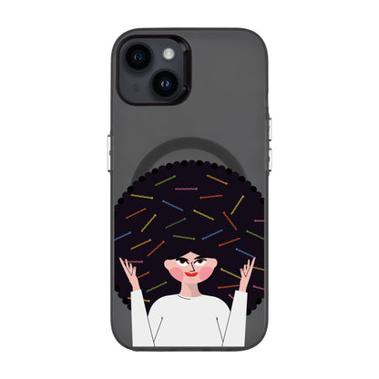 TANGLES OF HAPPINESS-iPhone 14 Plus Hold Kılıf MagSafe Özellikli