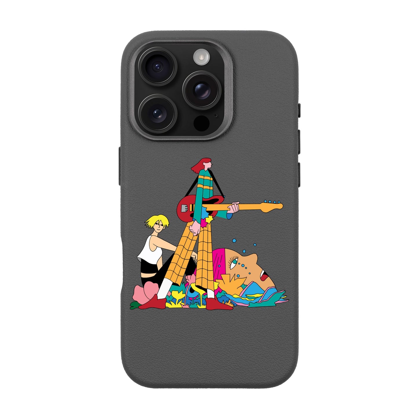 HER BAND-iPhone 16 Pro Leather Premium Kılıf MagSafe Özellikli