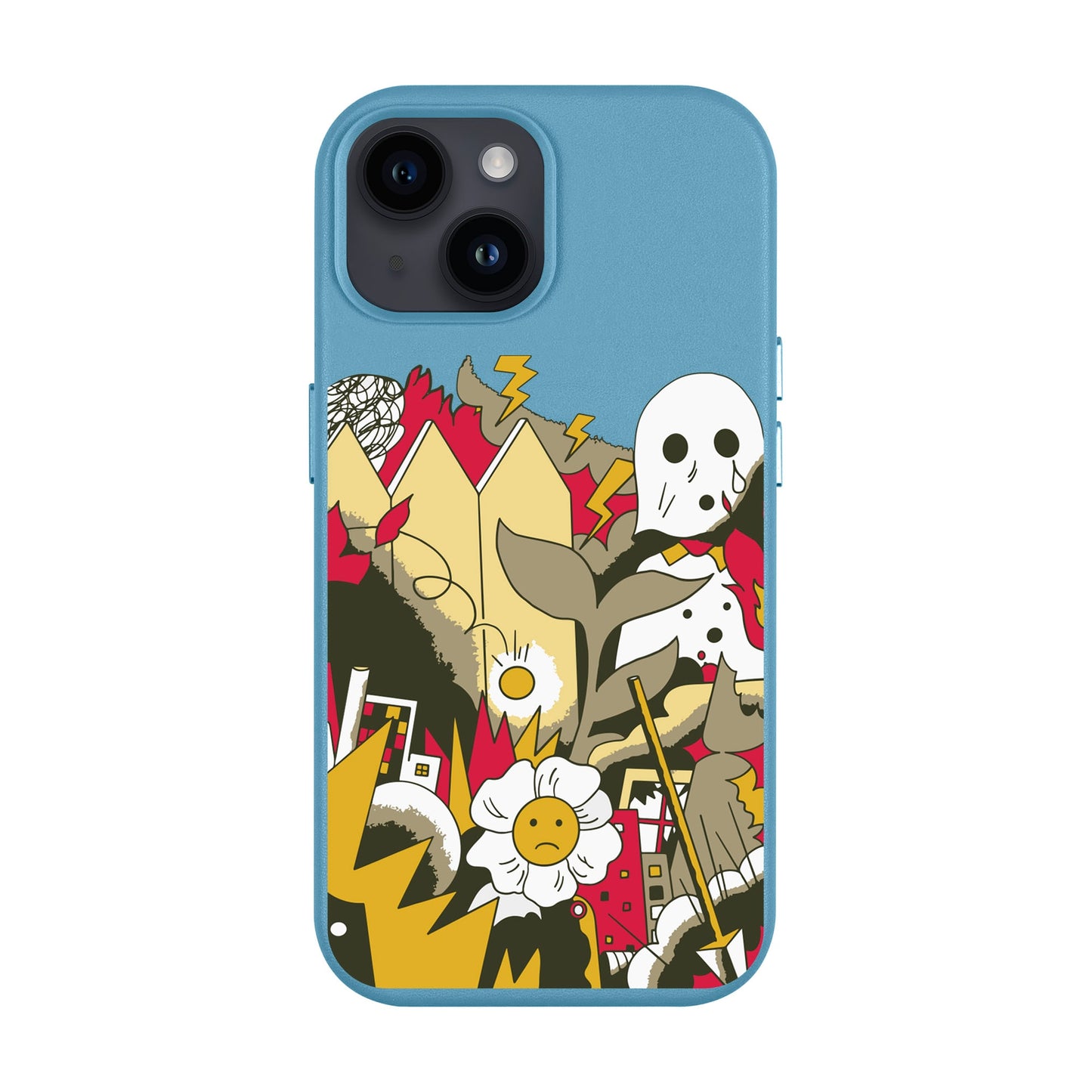 EVERYTHING IS BURNING-Leather Kılıf MagSafe Özellikli - iPhone 13