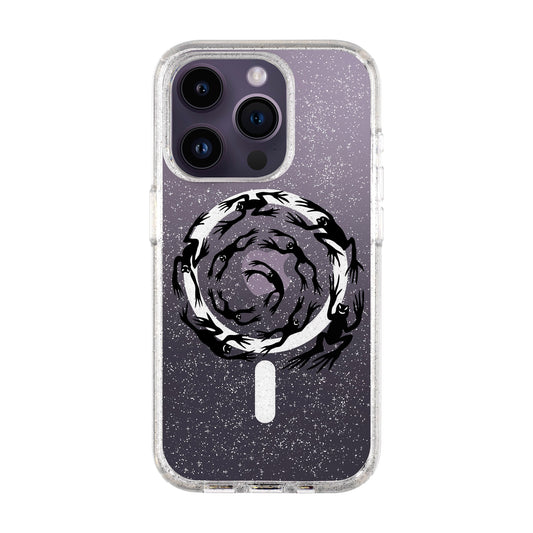 SWIRLING FROGS-iPhone 14 Pro Shiny Kılıf MagSafe Özellikli