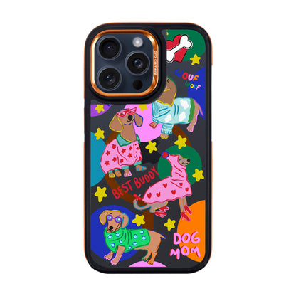 DOG MOM-iPhone 15 Pro Max Dark Kılıf MagSafe Özellikli