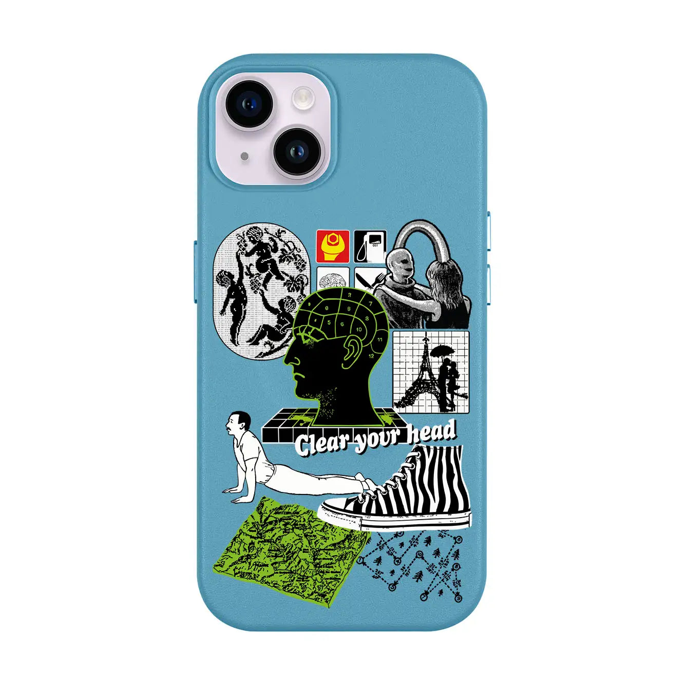 CLEAR YOUR HEAD-iPhone 14 Plus Leather Kılıf MagSafe Özellikli