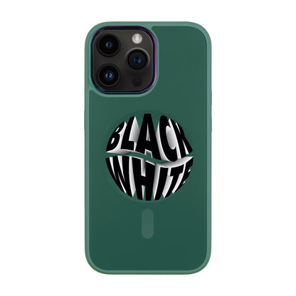 BLACK WHITE-iPhone 14 Pro Max Vigor Kılıf MagSafe Özellikli