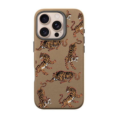 TIGER-iPhone 16 Pro Leather Premium Kılıf MagSafe Özellikli