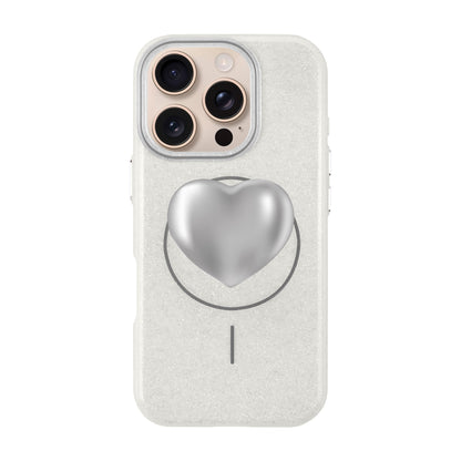 SILVER HEART-iPhone 16 Pro Radiant Kılıf MagSafe Özellikli