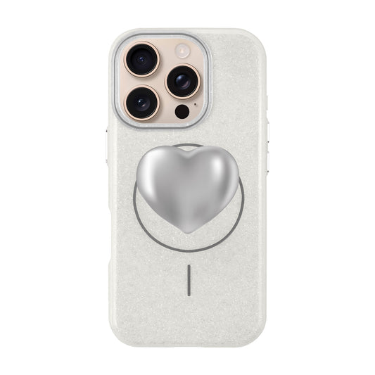 SILVER HEART-iPhone 16 Pro Radiant Kılıf MagSafe Özellikli