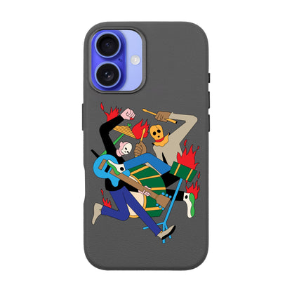 MONSTER MASH-iPhone 16 Leather Premium Kılıf MagSafe Özellikli