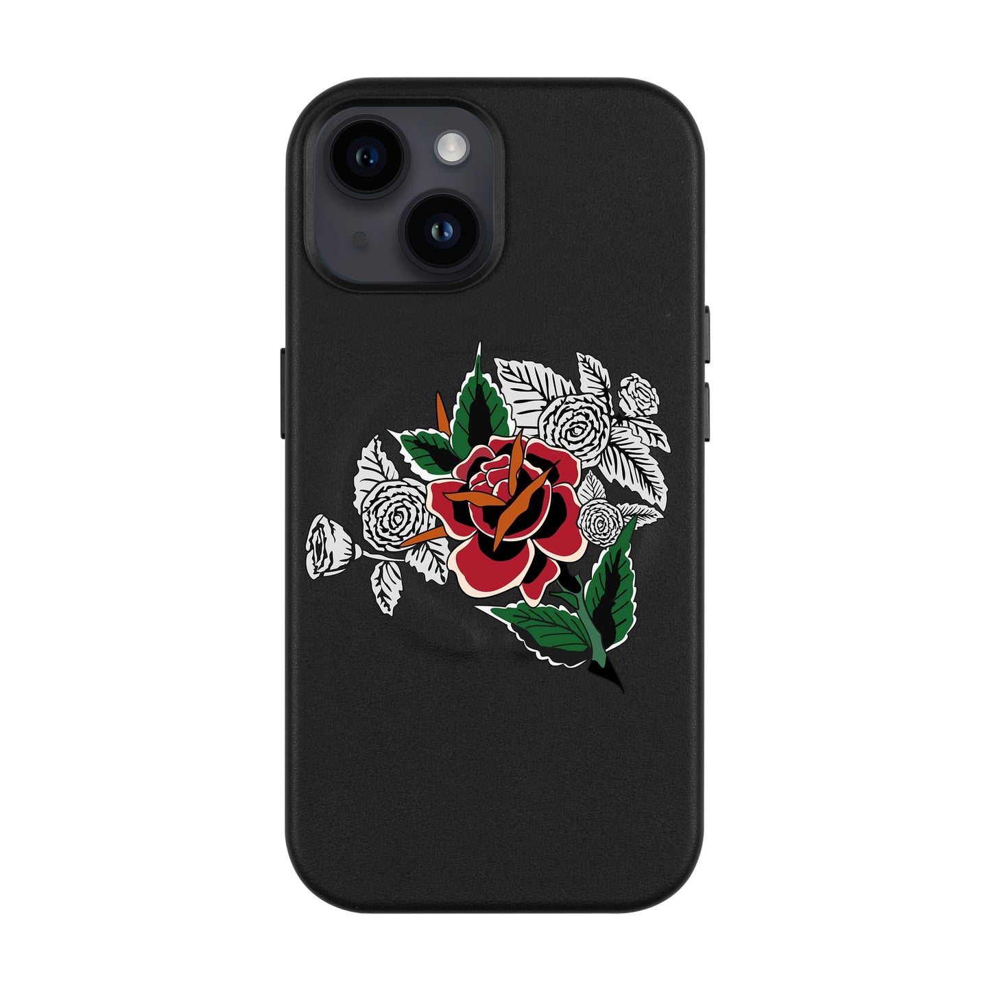 DRY ROSE-Leather Kılıf MagSafe Özellikli - iPhone 14