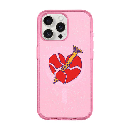 BROKEN HEART-iPhone 15 Pro Max Shiny Kılıf MagSafe Özellikli
