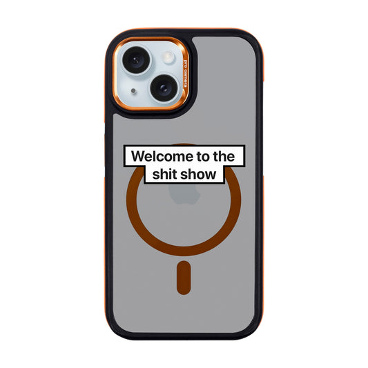 WELCOME-iPhone 15 Dark Kılıf MagSafe Özellikli