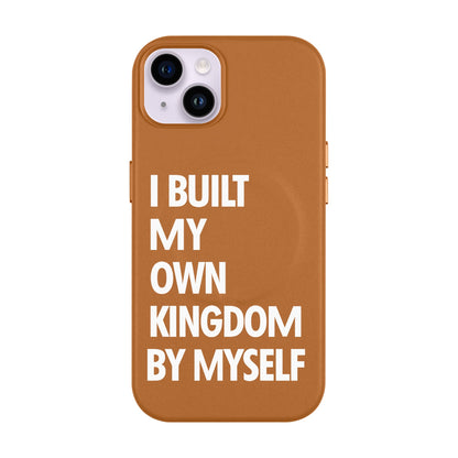 KINGDOM-iPhone 14 Plus Leather Kılıf MagSafe Özellikli