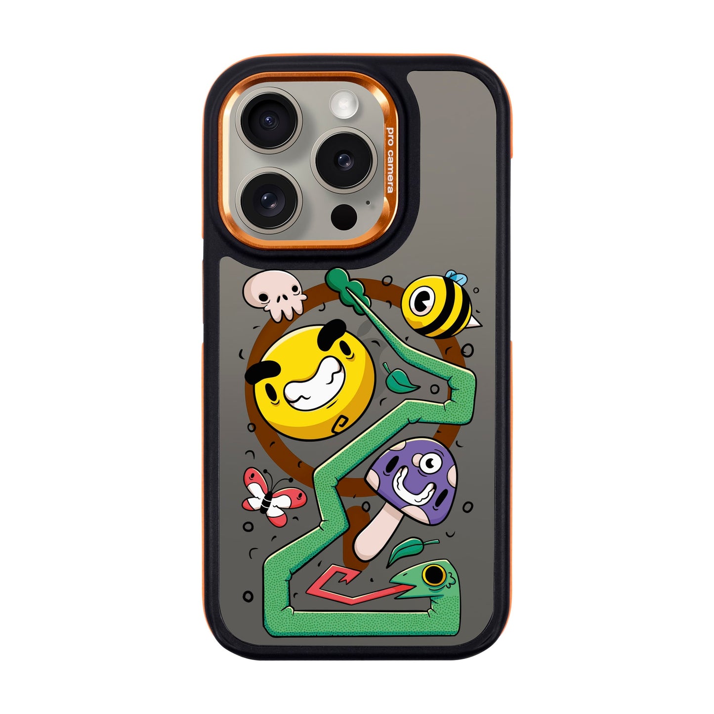 NADUR-Dark Kılıf MagSafe Özellikli - iPhone 15 Pro