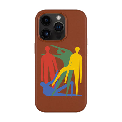 MANBOS-Leather Kılıf MagSafe Özellikli - iPhone 14 Pro