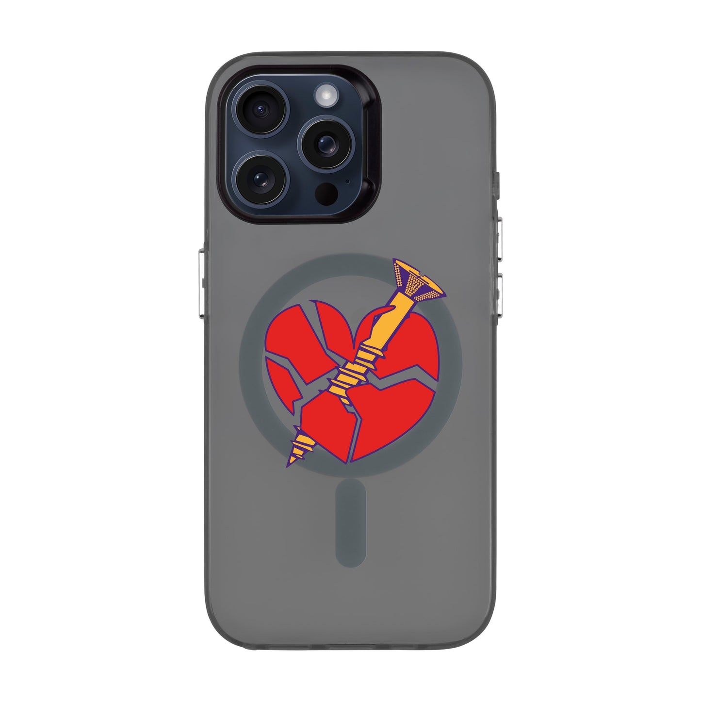 BROKEN HEART-iPhone 15 Pro Max Hold Kılıf MagSafe Özellikli