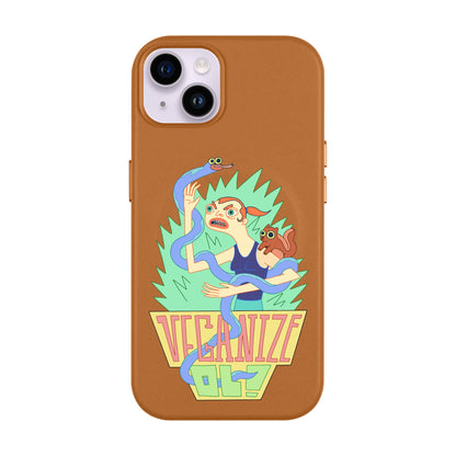 VEGANİZE-iPhone 14 Plus Leather Kılıf MagSafe Özellikli