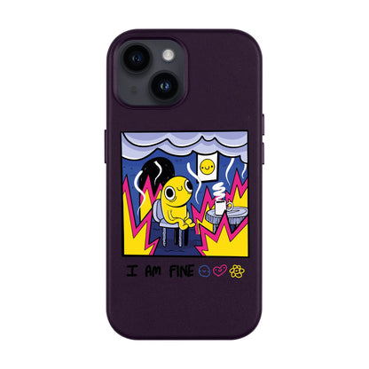 I AM FINE-Leather Kılıf MagSafe Özellikli - iPhone 14