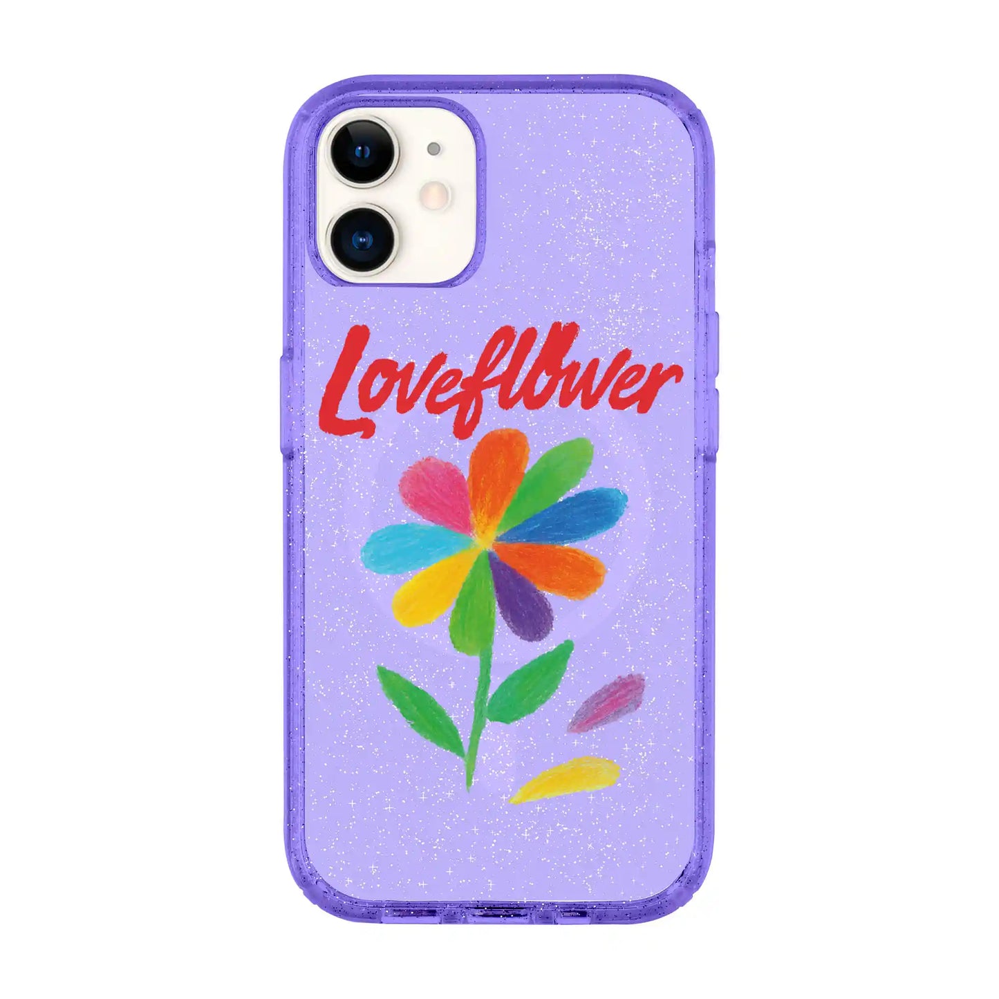 LOVE FLOWER-iPhone 11 Shiny Kılıf MagSafe Özellikli