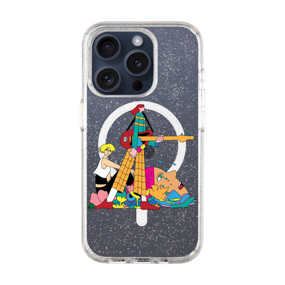 HER BAND-iPhone 15 Pro Shiny Kılıf MagSafe Özellikli