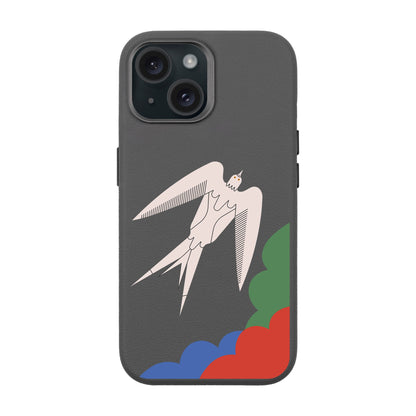 L’OISEAU LIBRE-iPhone 15 Leather Premium Kılıf MagSafe Özellikli