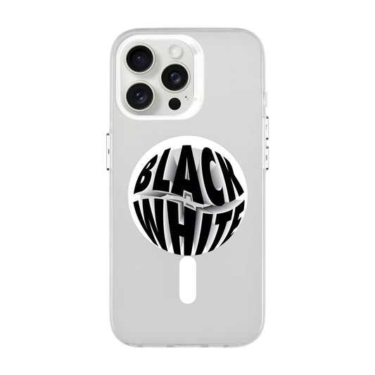 BLACK WHITE-iPhone 13 Pro Max Hold Kılıf MagSafe Özellikli