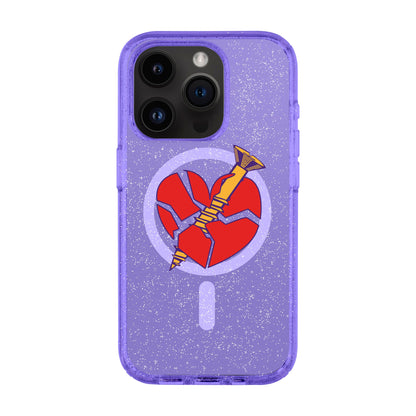 BROKEN HEART-iPhone 14 Pro Shiny Kılıf MagSafe Özellikli