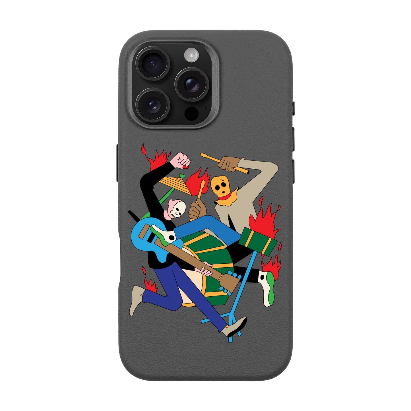MONSTER MASH-iPhone 16 Pro Max Leather Premium Kılıf MagSafe Özellikli