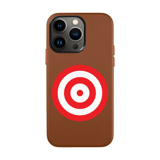 BULL'S EYE-iPhone 14 Leather Kılıf