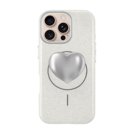 SILVER HEART-iPhone 16 Pro Max Radiant Kılıf MagSafe Özellikli