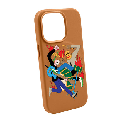 MONSTER MASH-iPhone 14 Pro Max Leather Kılıf MagSafe Özellikli