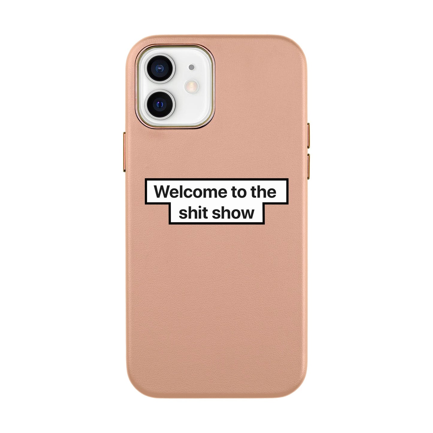 WELCOME-iPhone 11 Pro Max Leather Kılıf