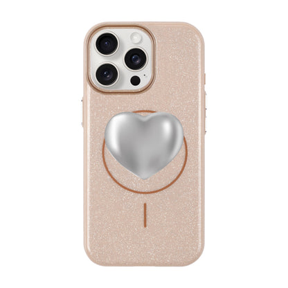 SILVER HEART-iPhone 15 Pro Max Radiant Kılıf MagSafe Özellikli