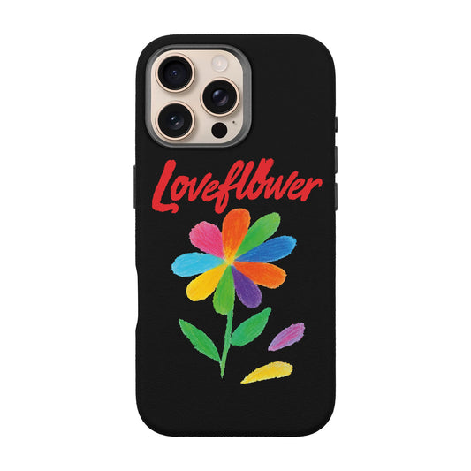 LOVE FLOWER-iPhone 16 Pro Max Leather Premium Kılıf MagSafe Özellikli