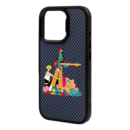 HER BAND-iPhone 16 Pro Max Plaid Kılıf MagSafe Özellikli