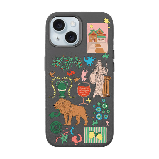 IODES SOUL TRAVELLER-iPhone 15 Leather Premium Kılıf MagSafe Özellikli