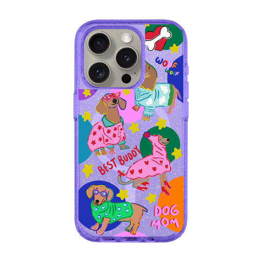 DOG MOM-iPhone 15 Pro Shiny Kılıf MagSafe Özellikli