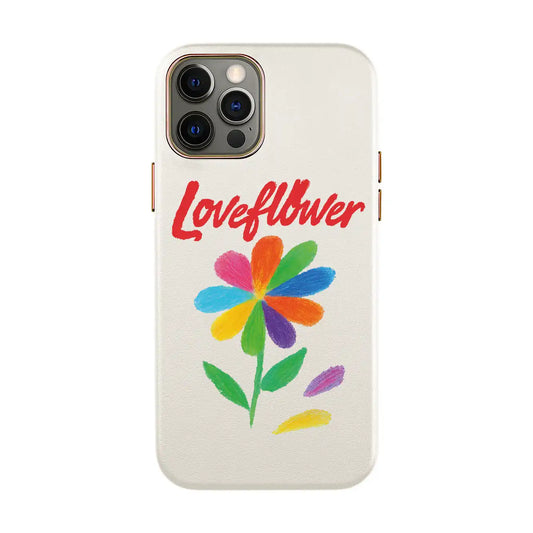 LOVE FLOWER-iPhone Xs Max Leather Kılıf