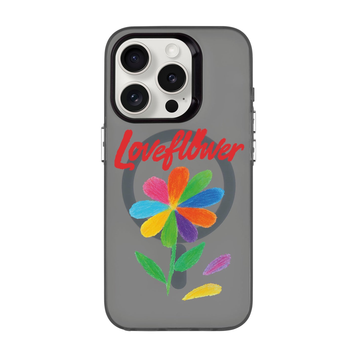 LOVE FLOWER-iPhone 15 Pro Hold Kılıf MagSafe Özellikli