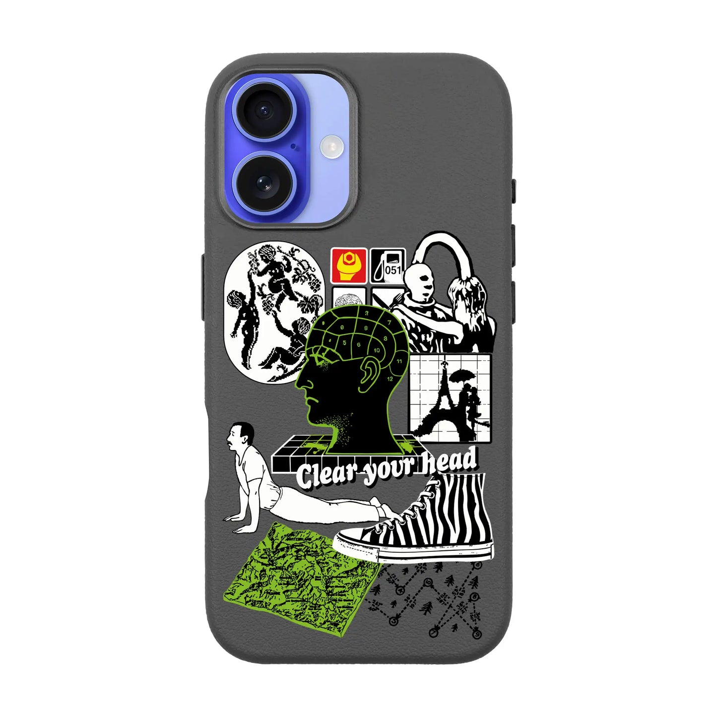 CLEAR YOUR HEAD-iPhone 16 Leather Premium Kılıf MagSafe Özellikli