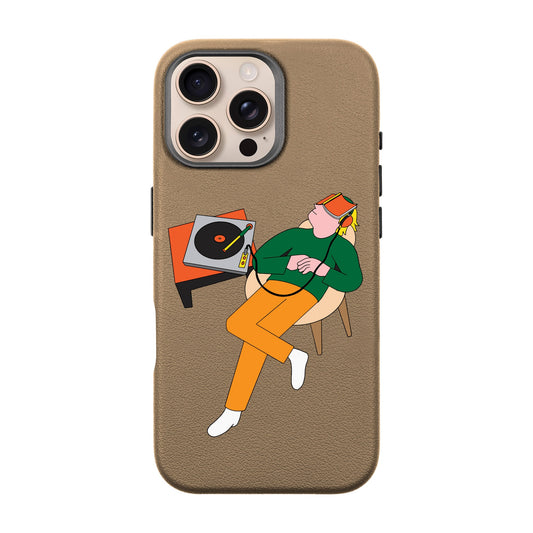 LAZY SUNDAY AFTERNOON-iPhone 16 Pro Max Leather Premium Kılıf MagSafe Özellikli
