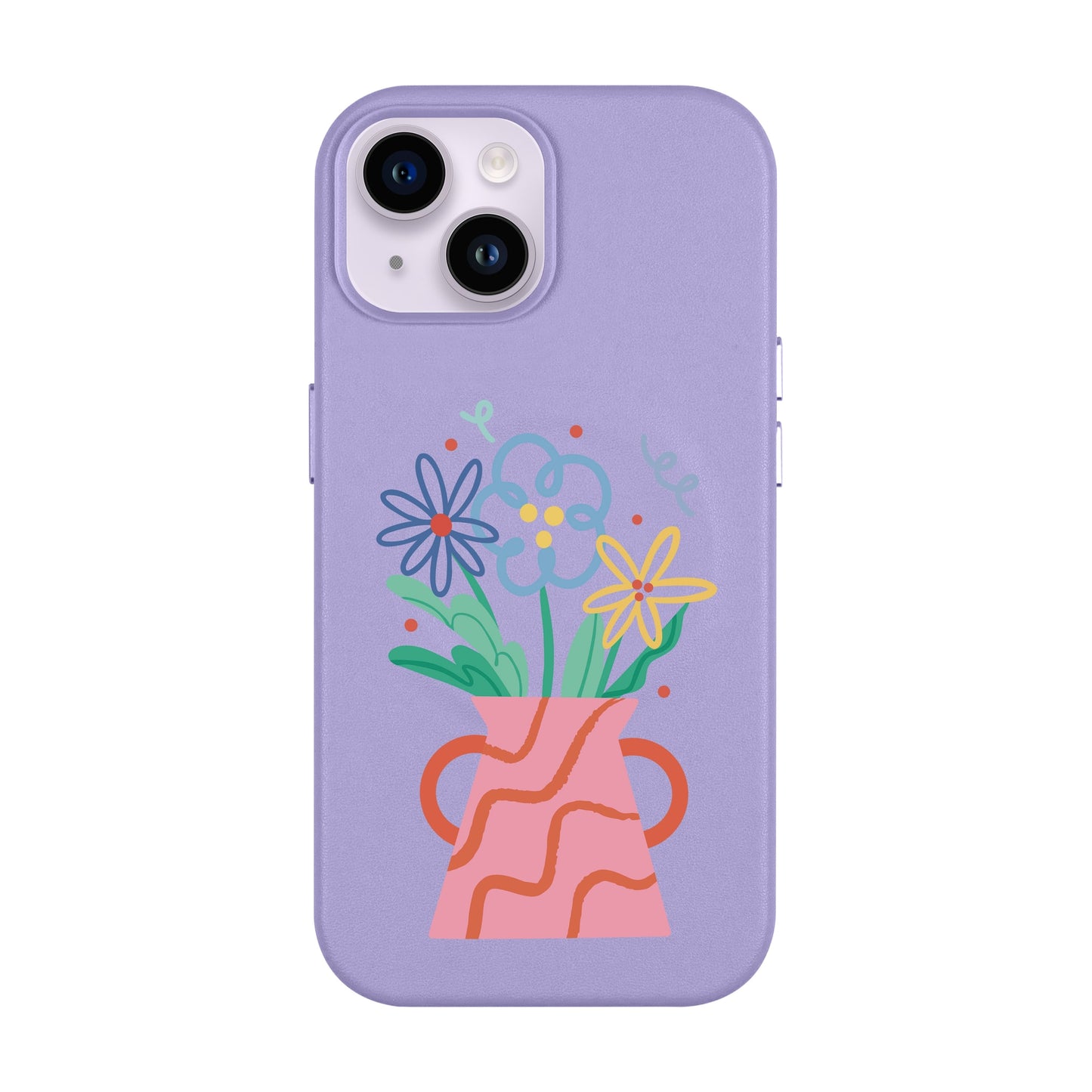 PINK VASE-Leather Kılıf MagSafe Özellikli - iPhone 11