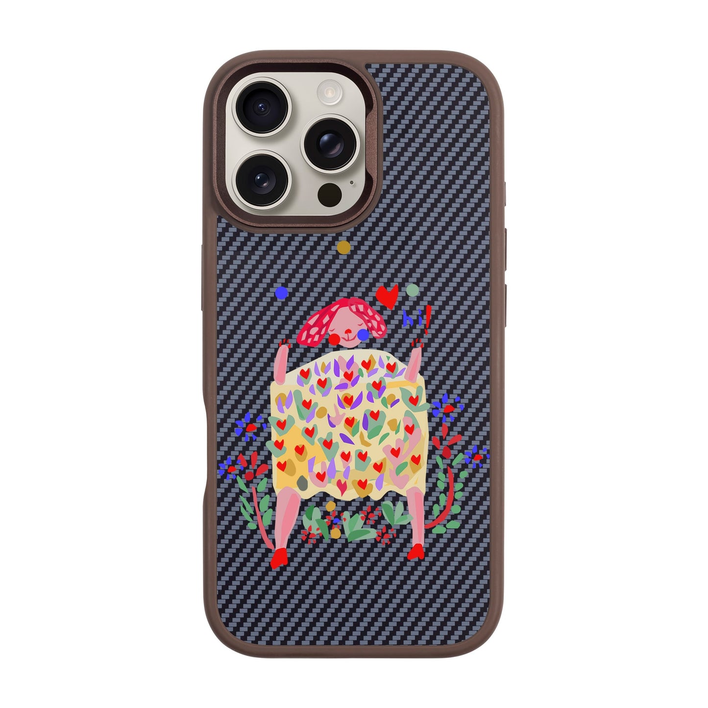 ÜÇ TOP-iPhone 16 Pro Max Plaid Kılıf MagSafe Özellikli