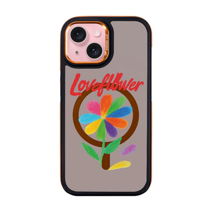 LOVE FLOWER-iPhone 15 Dark Kılıf MagSafe Özellikli