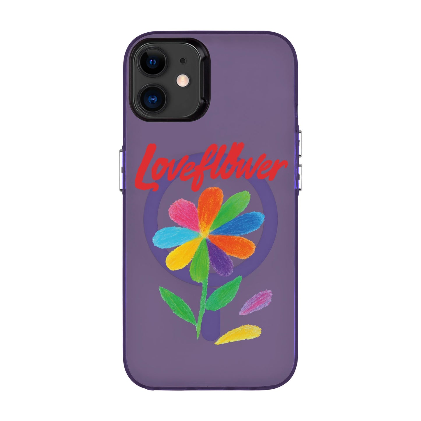 LOVE FLOWER-iPhone 12 Hold Kılıf MagSafe Özellikli